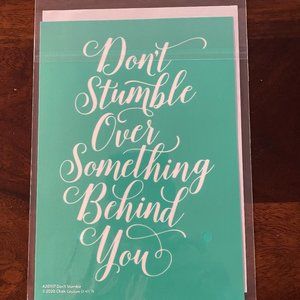 Chalk Couture Don't Stumble transfer - Size A - NEW